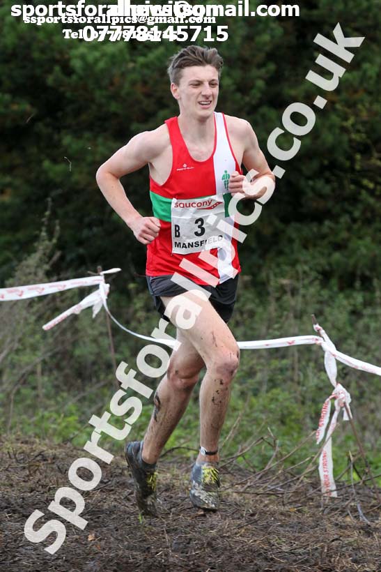Senior men, National Cross Country Relay Champs., Berry Hill Park, Mansfield.  Photo: David T. Hewitson/Sports for All Pics